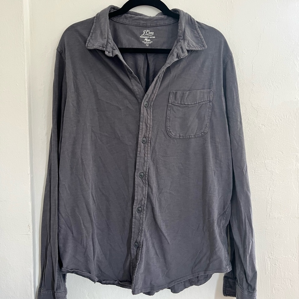 J Crew grey shirt - Slub Cotton Yards - Large